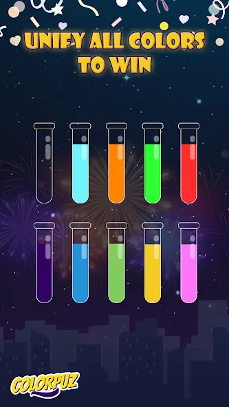 Скачать взлом Colorpuz — Water Sort Puzzle (Колорпаз)  [МОД Бесконечные деньги] — полная версия apk на Андроид screen 3