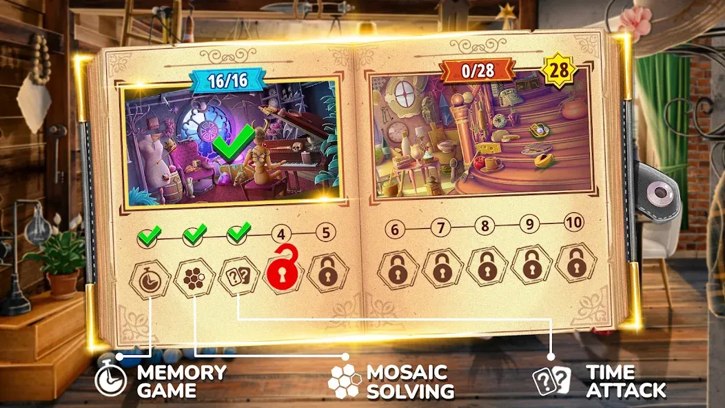 Скачать взлом Books of Wonder Hidden Objects  [МОД Menu] — полная версия apk на Андроид screen 2