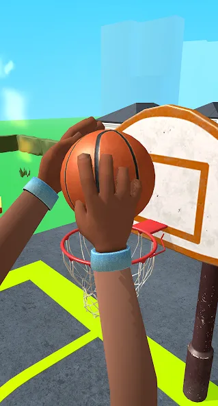 Скачать взломанную Dribble Hoops (Дрибл Хупс)  [МОД Mega Pack] — последняя версия apk на Андроид screen 2