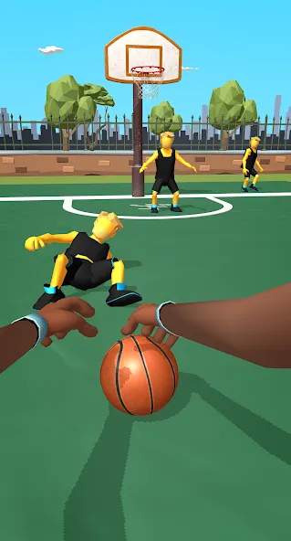 Скачать взломанную Dribble Hoops (Дрибл Хупс)  [МОД Mega Pack] — последняя версия apk на Андроид screen 3