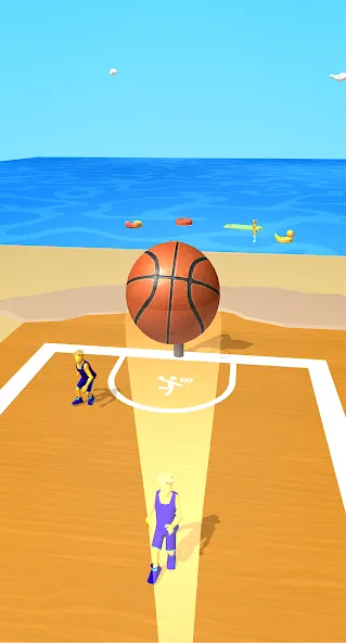 Скачать взломанную Dribble Hoops (Дрибл Хупс)  [МОД Mega Pack] — последняя версия apk на Андроид screen 4