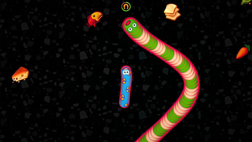 Скачать взломанную Worms Zone .io — Hungry Snake  [МОД Меню] — стабильная версия apk на Андроид screen 5