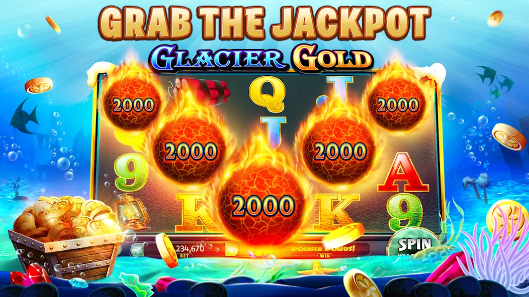 Скачать взломанную Gold Fish Casino Slot Games (Голдфиш)  [МОД Mega Pack] — полная версия apk на Андроид screen 3