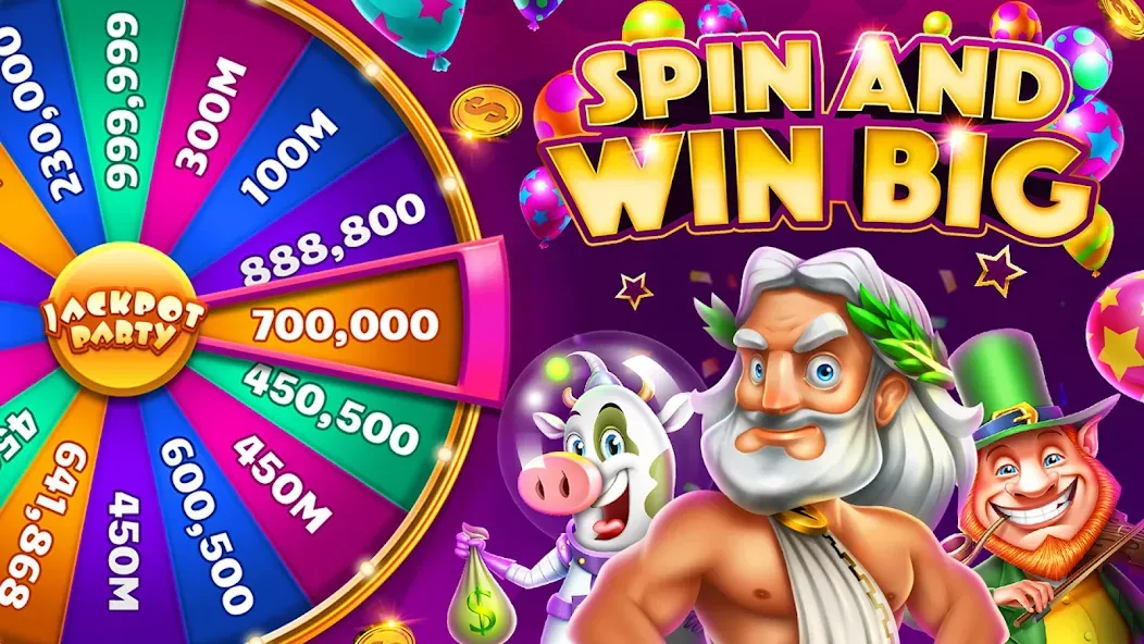 Скачать взлом Jackpot Party Casino Slots (Джекпот Пати)  [МОД Много денег] — последняя версия apk на Андроид screen 1