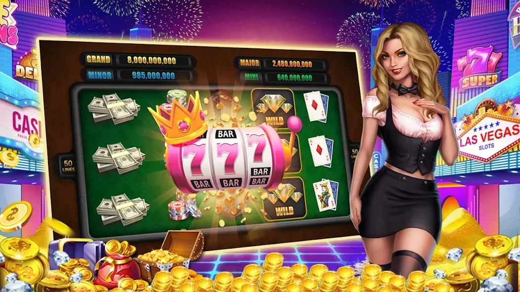 Взлом Winning Jackpot Slots Casino  [МОД Много монет] — последняя версия apk на Андроид screen 3