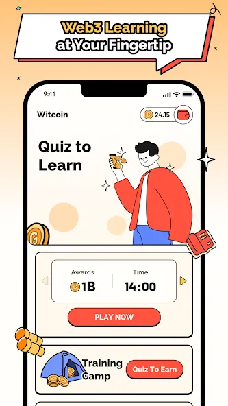 Взлом Witcoin: Web3 Play to Learn (Виткоин)  [МОД Menu] — последняя версия apk на Андроид screen 1