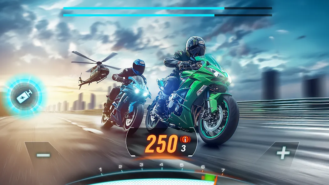 Скачать взлом Motor Bike: Xtreme Races  [МОД Бесконечные монеты] — полная версия apk на Андроид screen 1