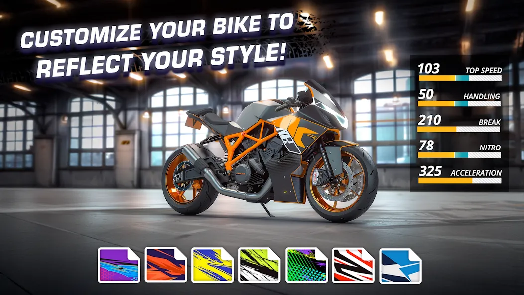 Скачать взлом Motor Bike: Xtreme Races  [МОД Бесконечные монеты] — полная версия apk на Андроид screen 4