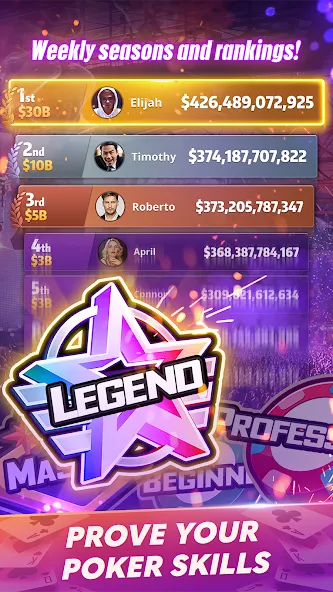 Скачать взломанную Mega Hit Poker: Texas Holdem (Мега Хит Покер)  [МОД Меню] — полная версия apk на Андроид screen 5