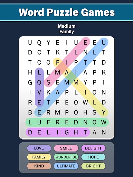 Взлом Word Search: Word Find (Ворд Срч)  [МОД Много денег] — последняя версия apk на Андроид screen 5