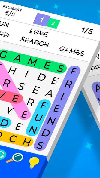 Взломанная Word Search  [МОД Бесконечные монеты] — полная версия apk на Андроид screen 2