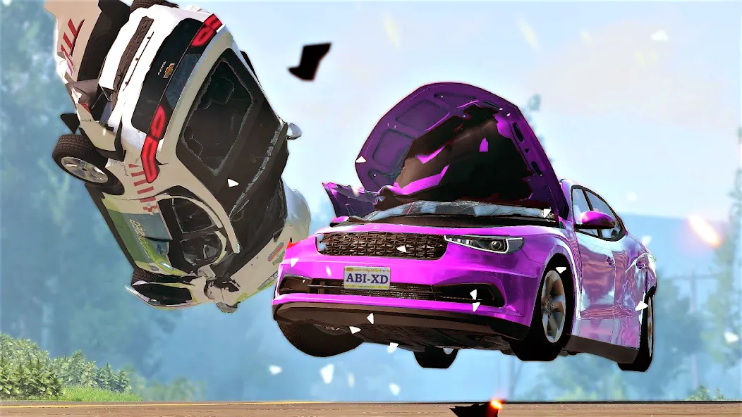 Взлом Car Crash: 3D Mega Demolition (Кар краш)  [МОД Unlocked] — последняя версия apk на Андроид screen 2