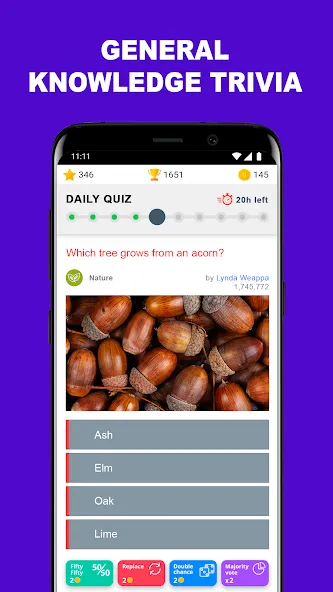 Взлом QuizzClub. Quiz & Trivia game (КвиззКлуб)  [МОД Много монет] — последняя версия apk на Андроид screen 1