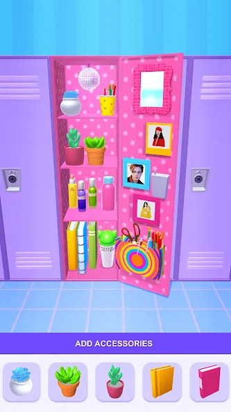 Взломанная DIY Locker 3D (ДИУАЙ Локер 3Д)  [МОД Много денег] — полная версия apk на Андроид screen 1