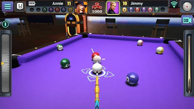 Взломанная 3D Pool Ball  [МОД Все открыто] — полная версия apk на Андроид screen 4