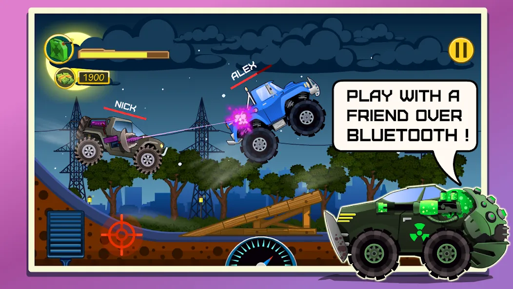 Взлом Mad Hill Racing: Bluetooth (Мад Хилл Рейсинг)  [МОД Unlocked] — полная версия apk на Андроид screen 1