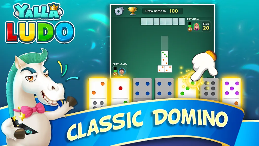 Скачать взломанную Yalla Ludo — Ludo&Domino (Ялла Лудо)  [МОД Много денег] — полная версия apk на Андроид screen 2