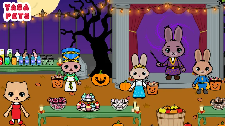 Скачать взломанную Yasa Pets Halloween (Яса Петс Хэллоуин)  [МОД Menu] — стабильная версия apk на Андроид screen 5