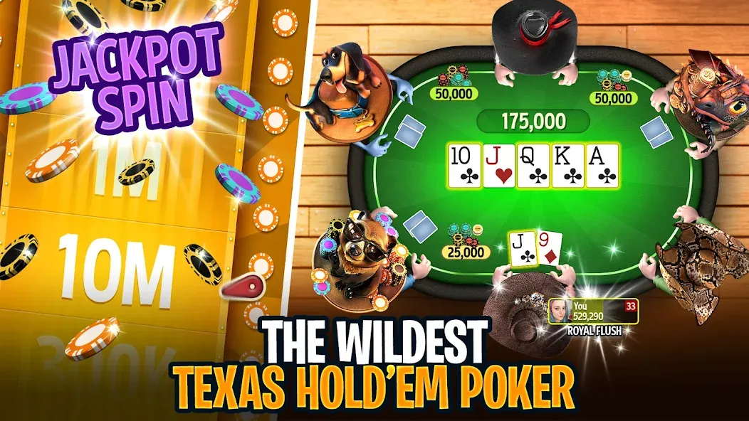 Скачать взломанную Governor of Poker 3 — Texas  [МОД Все открыто] — полная версия apk на Андроид screen 1