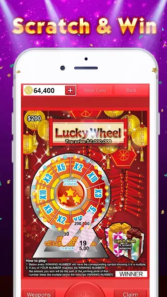 Скачать взломанную Lottery Scratch Off — Mahjong  [МОД Unlocked] — стабильная версия apk на Андроид screen 5