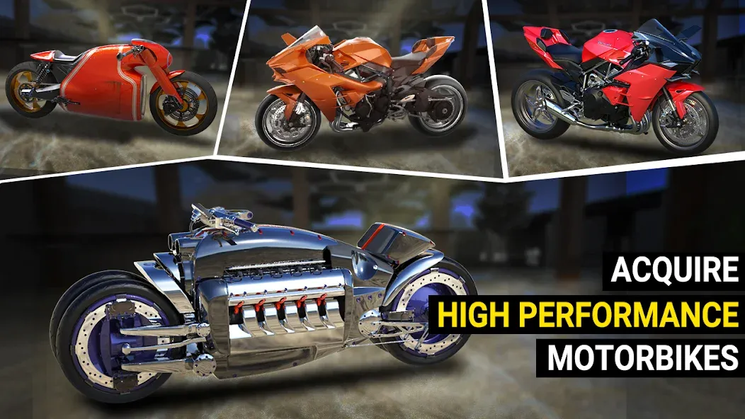 Взломанная Speed Moto Dash:Real Simulator (Спид Мото Дэш)  [МОД Mega Pack] — последняя версия apk на Андроид screen 3