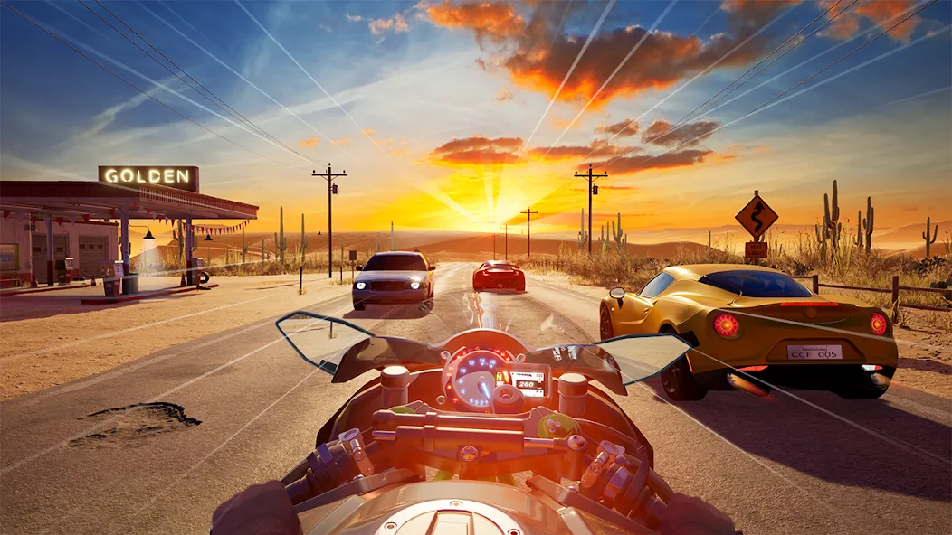 Взломанная Speed Moto Dash:Real Simulator (Спид Мото Дэш)  [МОД Mega Pack] — последняя версия apk на Андроид screen 4