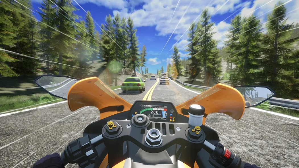 Взломанная Speed Moto Dash:Real Simulator (Спид Мото Дэш)  [МОД Mega Pack] — последняя версия apk на Андроид screen 5