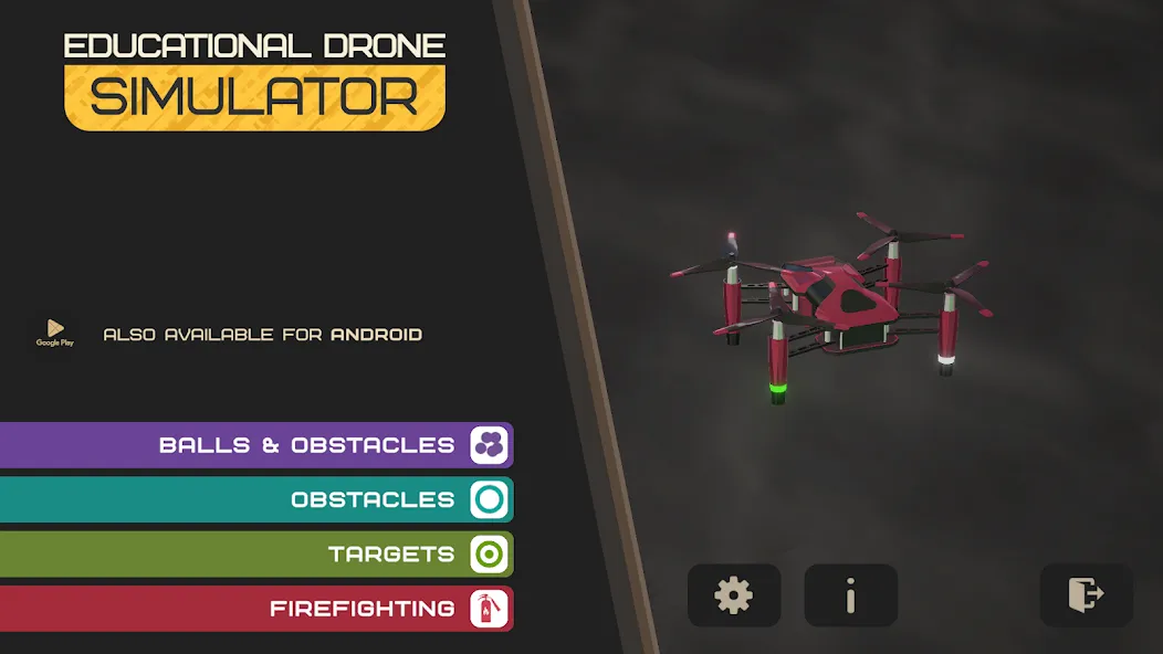 Взломанная Edu Drone Simulator  [МОД Бесконечные деньги] — полная версия apk на Андроид screen 1