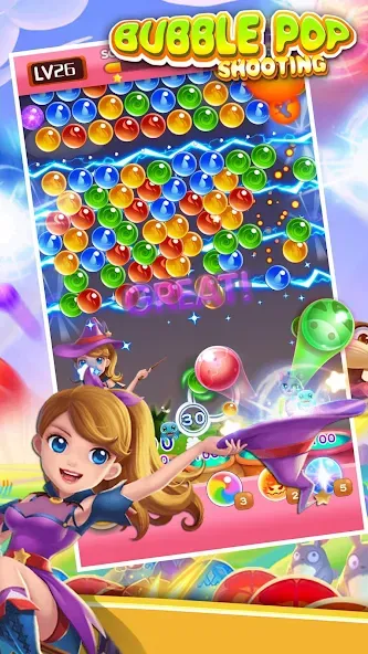 Взломанная Bubble Pop — Classic Bubble Sh (Бабл Поп)  [МОД Unlocked] — последняя версия apk на Андроид screen 1