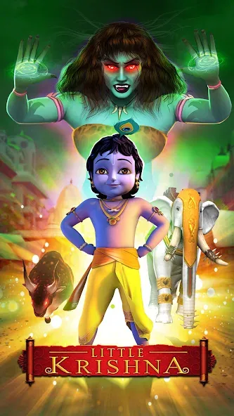 Взломанная Little Krishna (Литтл Кришна)  [МОД Много монет] — стабильная версия apk на Андроид screen 1