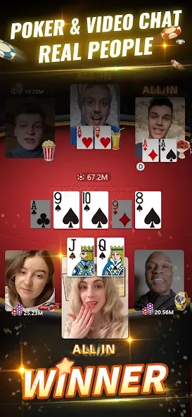 Взлом PokerGaga: Texas Holdem Live (ПокерГага)  [МОД Бесконечные деньги] — полная версия apk на Андроид screen 1