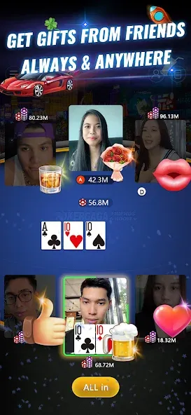 Взлом PokerGaga: Texas Holdem Live (ПокерГага)  [МОД Бесконечные деньги] — полная версия apk на Андроид screen 2