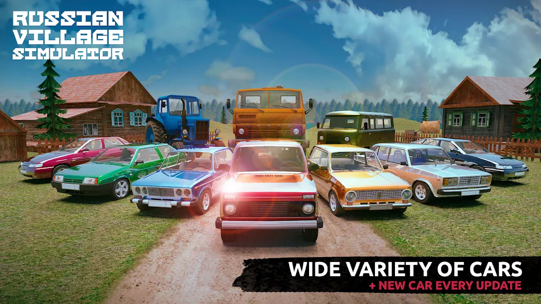 Скачать взлом Russian Village Simulator 3D  [МОД Все открыто] — полная версия apk на Андроид screen 1