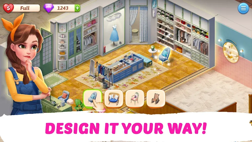 Скачать взлом My Story — Mansion Makeover  [МОД Mega Pack] — стабильная версия apk на Андроид screen 3