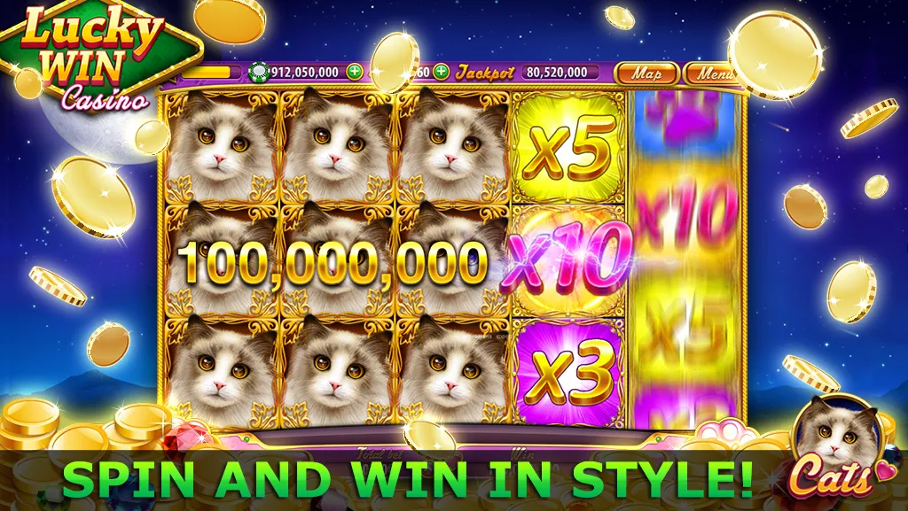 Скачать взломанную Lucky Win Casino™ SLOTS GAME (Лаки Вин казино СЛОТЫ ИГРА)  [МОД Menu] — полная версия apk на Андроид screen 1