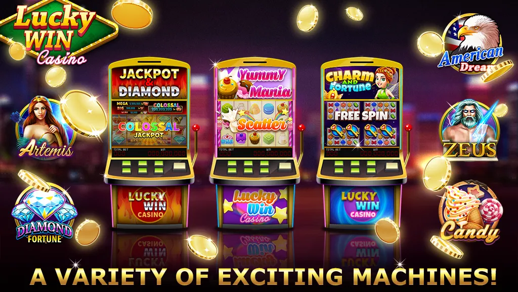 Скачать взломанную Lucky Win Casino™ SLOTS GAME (Лаки Вин казино СЛОТЫ ИГРА)  [МОД Menu] — полная версия apk на Андроид screen 2