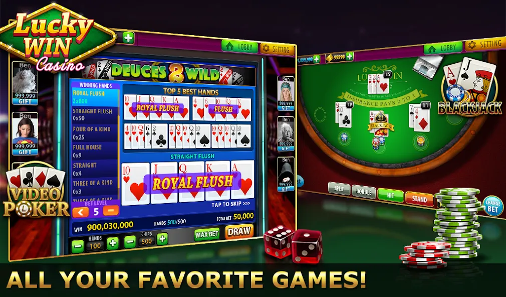 Скачать взломанную Lucky Win Casino™ SLOTS GAME (Лаки Вин казино СЛОТЫ ИГРА)  [МОД Menu] — полная версия apk на Андроид screen 5