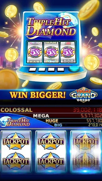 Взлом Vegas Grand Slots:Casino Games (Вегас Гранд Слоты)  [МОД Много денег] — стабильная версия apk на Андроид screen 5