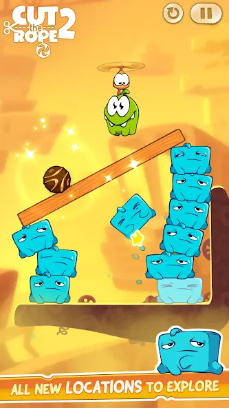 Взлом Cut the Rope 2 (Кат зе Роуп 2)  [МОД Много денег] — полная версия apk на Андроид screen 5