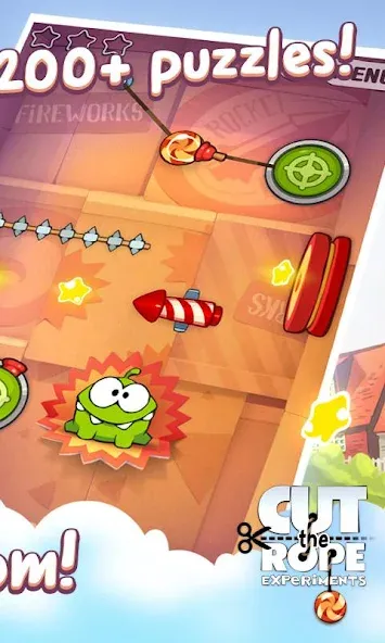 Скачать взлом Cut the Rope: Experiments (Кат зе Роуп)  [МОД Много монет] — последняя версия apk на Андроид screen 2