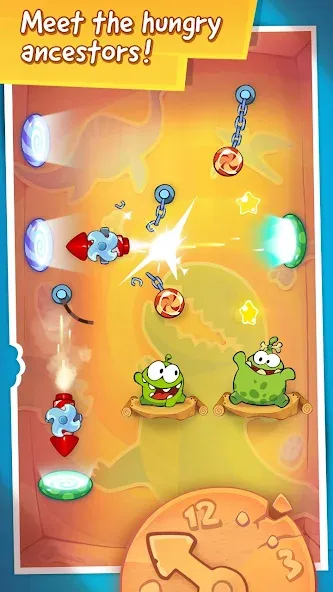 Скачать взломанную Cut the Rope: Time Travel (Сат зе Роуп)  [МОД Menu] — стабильная версия apk на Андроид screen 4