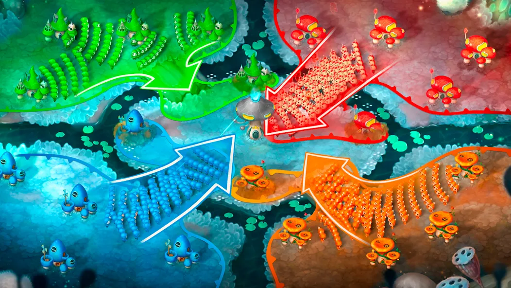 Скачать взлом Mushroom Wars 2: RTS Strategy (Мушрум Варс 2)  [МОД Unlimited Money] — стабильная версия apk на Андроид screen 4