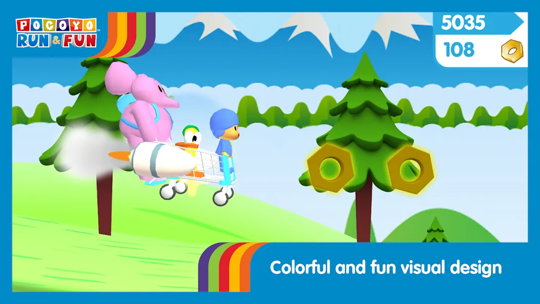 Взлом Pocoyo Run & Fun: Cartoon Jump  [МОД Unlocked] — стабильная версия apk на Андроид screen 5