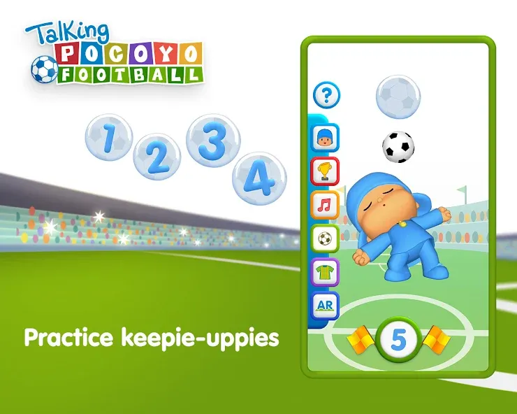 Скачать взлом Talking Pocoyo Football  [МОД Много монет] — полная версия apk на Андроид screen 5