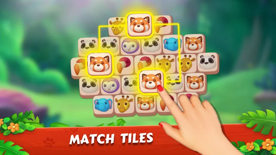 Скачать взломанную Zoo Tile — Match Puzzle Game (Зу Тайл)  [МОД Меню] — полная версия apk на Андроид screen 4