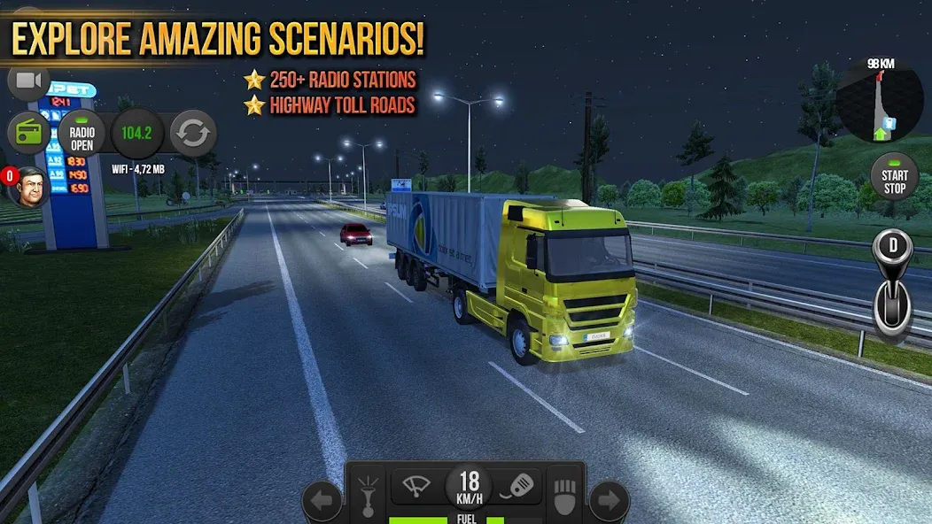 Взломанная Truck Simulator : Europe  [МОД Много монет] — последняя версия apk на Андроид screen 2