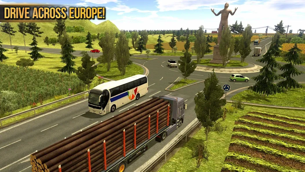 Взломанная Truck Simulator : Europe  [МОД Много монет] — последняя версия apk на Андроид screen 3