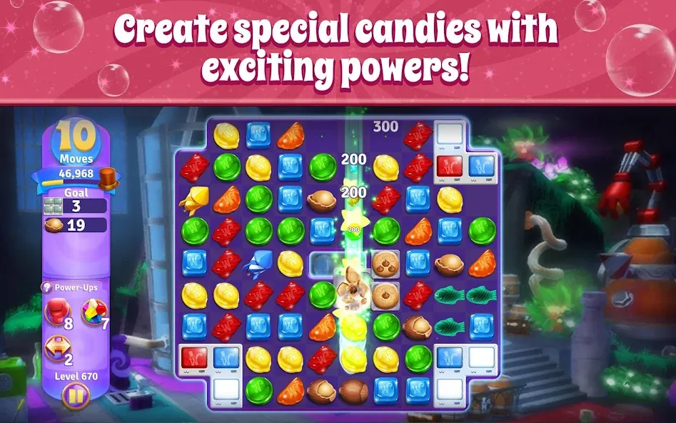 Взлом Wonka's World of Candy Match 3  [МОД Много монет] — полная версия apk на Андроид screen 4