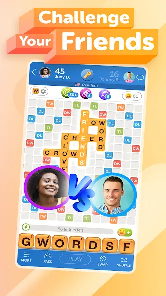 Взломанная Words With Friends 2 Word Game (Вордс вит Френдс 2 Классик)  [МОД Бесконечные монеты] — последняя версия apk на Андроид screen 2