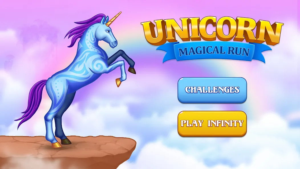 Скачать взломанную Unicorn Dash: Magical Run (Юникорн Дэш)  [МОД Бесконечные деньги] — последняя версия apk на Андроид screen 1